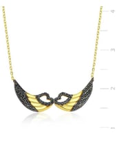Gümüş Melek Kanadı Bayan Kolye