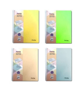 Keskin Color Pastel Sunum Defteri 70 gr 80 yp Kareli + 20 Poşet Dosya 