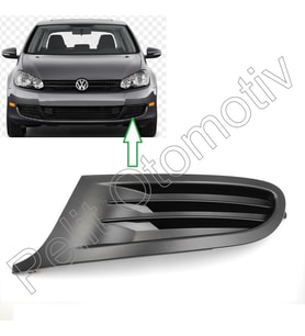 Golf 6 (2009-2013) Sol Sis Farı Çerçevesi Kapağı 5K0853665A