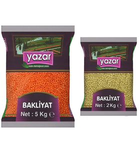 Yazar Kırmızı Mercimek 5 Kg. + Yeşil Mercimek 2 Kg.