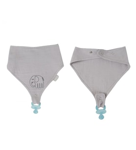 Babyjem Emzik Askılı Müslin Önlük 837 Gri