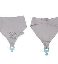 BabyJem Emzik Askılı Müslin Önlük 837 Gri (Çok Renkli-Renksız)