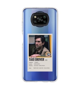 Poco X3 Pro / X3 NFC Uyumlu Taxi Driver Poster Tasarımlı Şeffaf Telefon Kılıfı