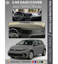 VOLKSWAGEN POLO (2022+) Torpido Örtüsü Ön Göğüs Koruma Torpido Koruma Tam Uyum Kaymaz Özel Kesim