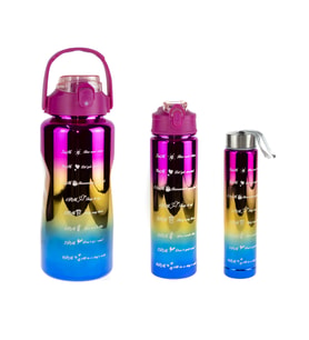 Matara Üçlü Set 2000 Ml 900 Ml 500 ML Neon Pembe