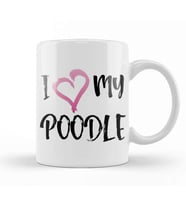 Poodle Mom 014 Kupa Bardak Porselen