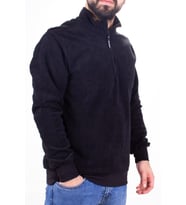Twister 1903 Siyah Fermuarlı Dik Yaka Erkek Sweatshirt