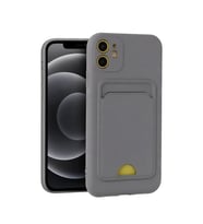 Apple iPhone 11 Kılıf Kelvin Kartvizitli Silikon - Gri
