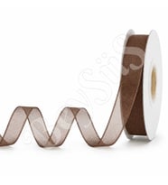Organze Kurdele 10 mm Kahverengi