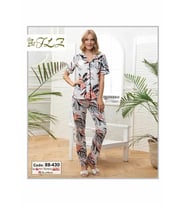 Flz Boydan Düğmeli Pijama Takımı (Karışık)