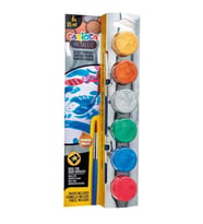 Carioca Tempera Suluboya Süper Yıkanabilir Fırçalı 25 ML 6 Renk Metalik