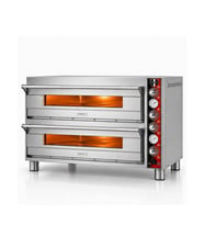 Silverinox Elektrikli Çift Kat 30 Cm 6+6 Pizza Kapasiteli Pizza Fırını 380V