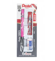 Lexroo A315-3As 120A3 (0.5mm) 3'Lü Okul Seti - (Kalem+Silgi+Hediye Min, Pembe