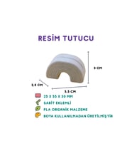 Beyaz Resimlik - Dekoratif 3D Mini Resimlik