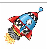 Jet Sticker Duvar Sticker 30x30 CM