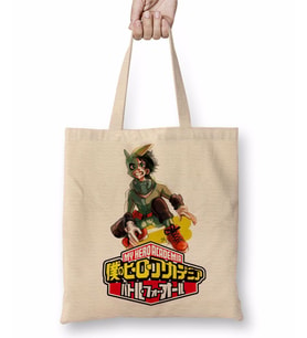 My Hero Academia Beyaz Naruto Miyazaki One Piece Anime Bez Çanta Uzun Saplı