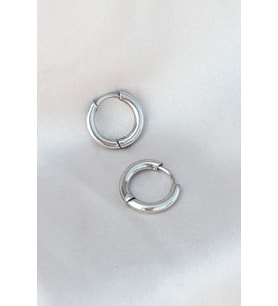 Gümüş Renk Halka Model Erkek Küpe (Çok Renkli)