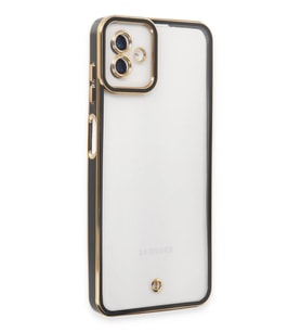 Mey İthalat® Samsung Galaxy A04 Kılıf Liva Lens Silikon - Siyah