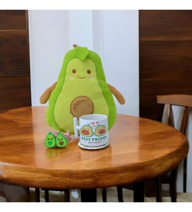 Kişiye Özel Best Friend Avokado Temalı Hediye Kutusu (Özelleştirilebilir)