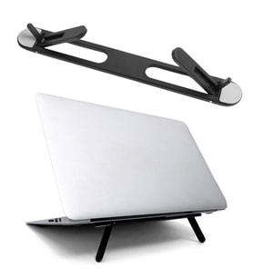 2 Kademeli Katlanabilir Laptop Standı – Kendiliğinden Güçlü Yapışkanlı, Ergonomik Tablet Yükseltici