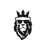 Aslan Araba Sticker Etiket Siyah Renk 18CM