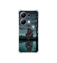PrintiFy Xiaomi Redmi Note13 ile Uyumlu Simya Serisi Gölge Ve Cam Tasarımlı Uv Baskılı Köşe Korumalı Antişok Kılıf