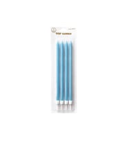 Pastel Doğum Günü Mum Seti 19cm 4lü Mavi