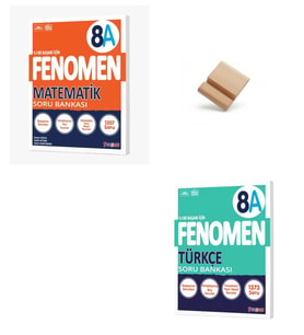 Fenomen LGS 8. Sınıf 2027 A Serisi Matematik ve Türkçe Soru Bankası + Telefon Standı