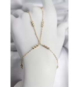 316L Çelik Top Zincirli Gold Renk Kadın Şahmeran - TJ-SN745