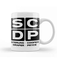 Sterling Cooper Draper Pryce Mad Men inspired Kupa Bardak Porselen
