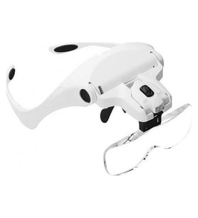 5 Lens 1.0x3.5x, 2led Işıklı Ile Ayarlanabilir Gözlük Büyüteç9892b2