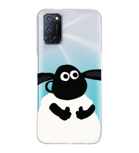 Oppo A52/A72/A92 Uyumlu Koyun Tasarımlı Şeffaf Telefon Kılıfı