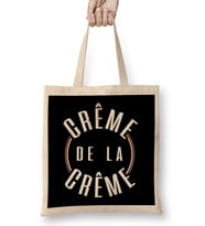 French Slogan Creme De La Creme Bez Çanta Uzun Saplı