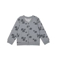 Organik Gri Melanj Erkek Çocuk Bomber Ceket