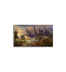 Saklı Tapınak Tablo - 105837 - 35x35 Cm