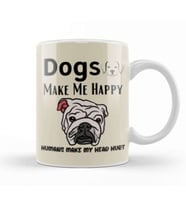Funny Dog Lover Gift For   Men Kupa Bardak Porselen