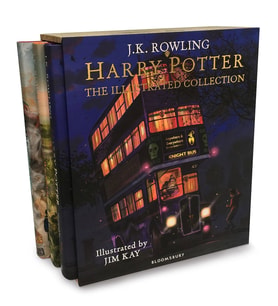 Harry Potter - The Illustrated Collection: Three Magical Classics (Krem)