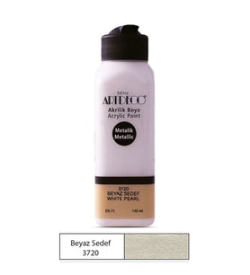 Artdeco Metalik Akrilik Boya 140 ml. 3720 Beyaz Sedef 
