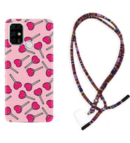 Casper E30 F20 X20 Kılıf Boyun Asklı Rasta Silikon Heart Lollipop 1414