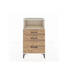 Hyperion Komodin Tek Raflı 3 Çekmeceli 60x44x106 Aytaşı-Çam