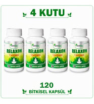 Relaxon 1500 mg 4 Kutu 120 Bitkisel Kapsül – Relaxon Takviye Edici Gıda