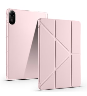 Redmi Pad 2 Tablet Kılıf Kalem Bölmeli Standlı Lüx Smart Cover (Rose)