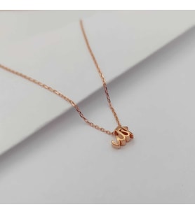 Gümüş Allah Yazısı Minimal Kolye 925 Ayar (Karışık)