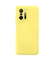 Pilelistore   Xiaomi Mi 11T Pro Kılıf Nano içi Kadife Silikon - Sarı