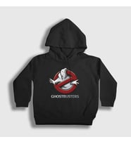 Presmono Unisex Çocuk Siyah Logo Film Hayalet Avcıları Ghostbusters Kapüşonlu Sweatshirt 245310tt