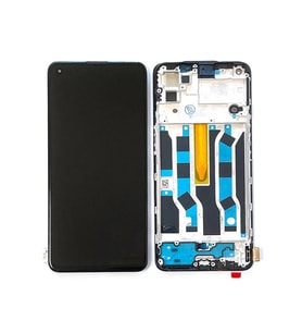 Oppo Reno 5 Lite ile Uyumlu TFT Ekran Dokunmatik Çıtalı CPH2205 (Siyah)