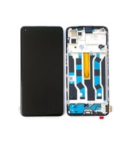 Oppo Reno 5 Lite ile Uyumlu TFT Ekran Dokunmatik Çıtalı CPH2205 (Siyah)