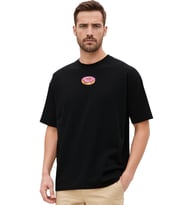 DONUT OVERSİZE UNİSEX T-SHİRT (Siyah)