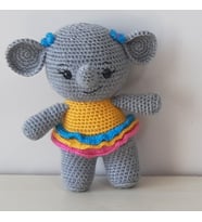 Amigurumi Örgü Oyuncak Fil (Çok Renkli)