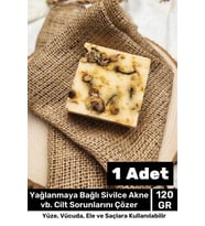 Lüks %100 Doğal Güzel Kokulu El Yüz Saç Vücut Cilt Orijinal Bitkisel Papatya Sabunu 120G - 1 Adet